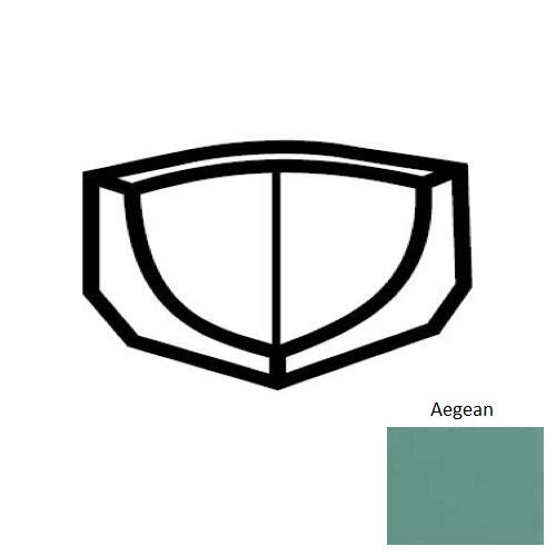 Keystones Unglazed Mosaic Aegean Porcelain Floor & Wall Trim - 1" X 1" Cove Base Incorner Square - Matte