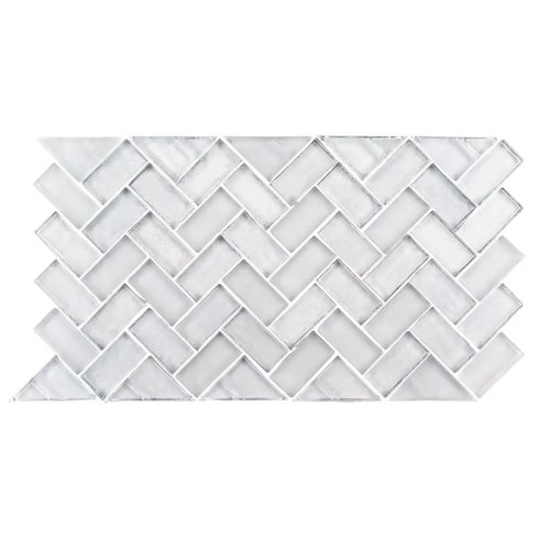 Pool By Jeffrey Court Auckland Glass Mosaic - 5/8" Herringbone - Multi Finish