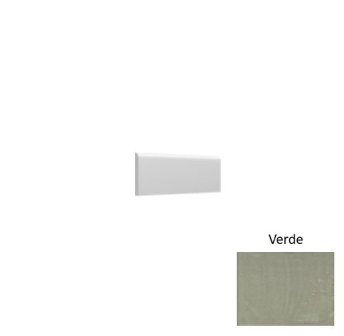 St. Tropez Verde Ceramic Wall Trim - 2.5" X 5" Bullnose - Glossy