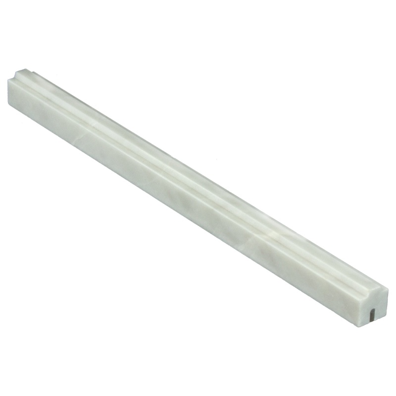 Bianco Garda Marble Liner 3/4" x 12"