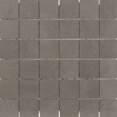 Fusion Fabric Carbon Porcelain Mosaic - 2" X 2" - Matte