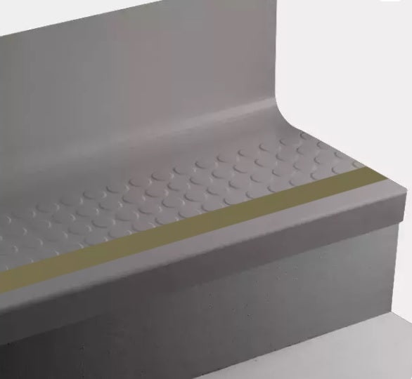 Brown Raised Round Rubber Moulding / Trim