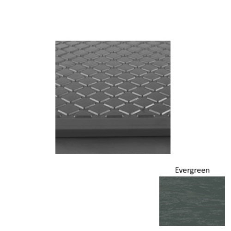 Marbleized 31 Evergreen Diamond Rubber (Rd) Stair Tread - Textured
