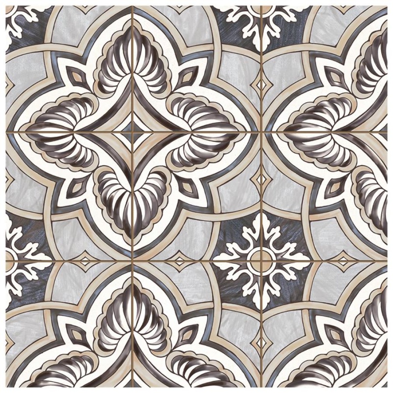 Harmonia Grove Grey Ceramic Tile - Matte - 13" X 13"