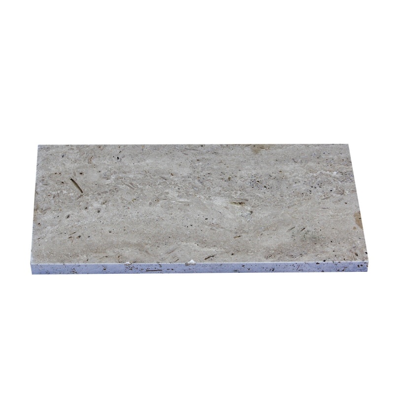 Coastal Walnut Travertine Paver - Tumbled - 16" X 24"