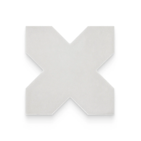 Atelier Smoke Cross Porcelain Tile - Matte - 5" X 5"
