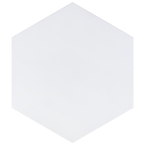 Horizon Blanco Ceramic Tile - Matte - 7 3/4" X 9" Hexagon