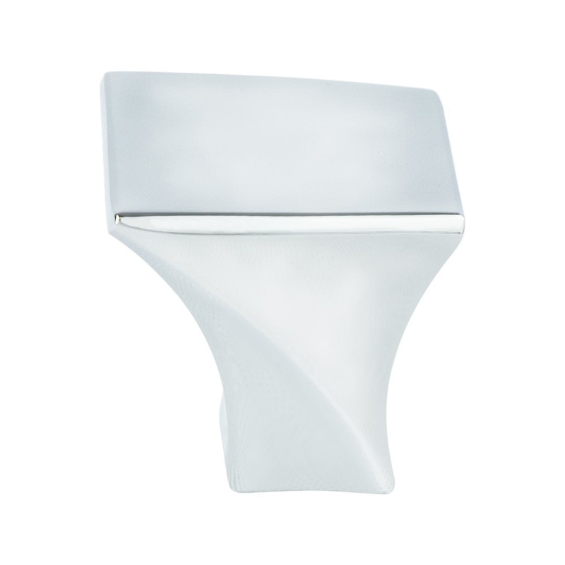 Berenson Fluidic Zinc Cabinet Knob - Polished Chrome - 1 3/16" Length