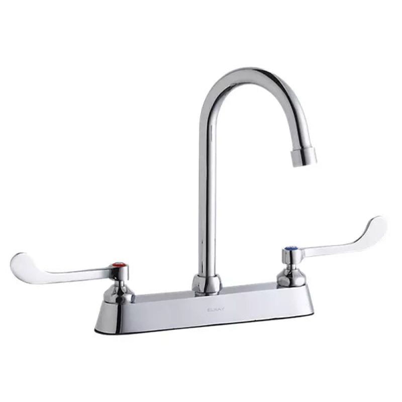 Chrome Wall Mount Kitchen Faucet