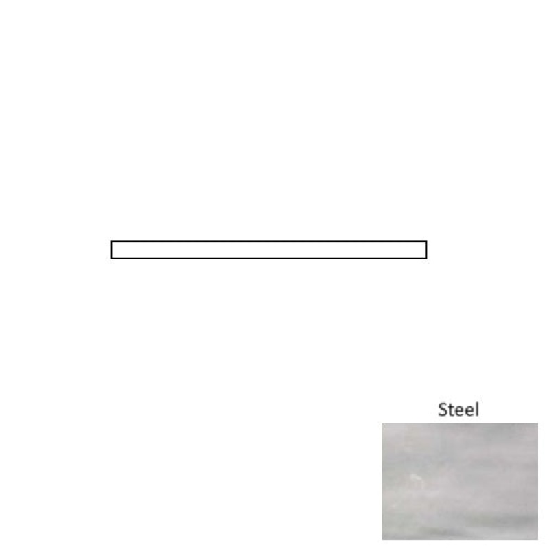 Joyful Nature Steel Ceramic Wall Trim - 3/8" X 8" Quarter Round - Glossy