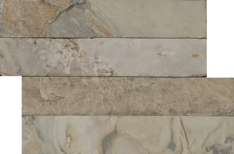 Autumn Lilac Stacked Slate Ledgestone Corner - Textured - 6" X 24"