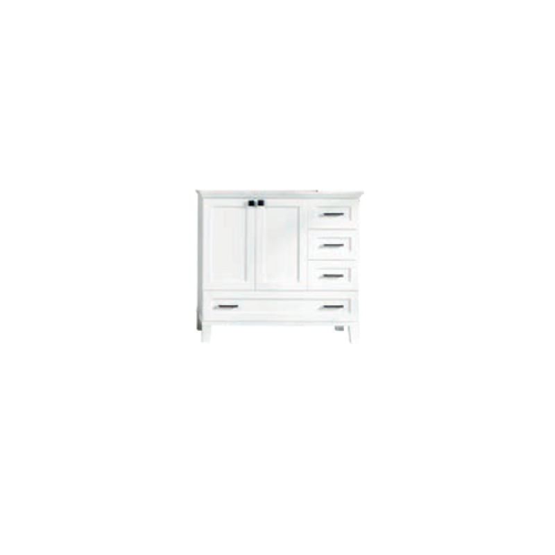 Paloma White Wood Freestanding Single Sink Bathroom Vanity