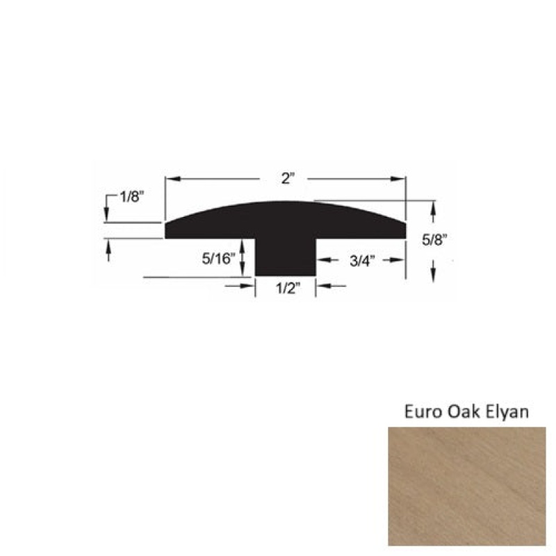 Avalon Euro Oak Elyan Hardwood T Molding