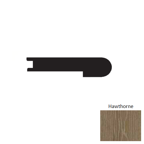 Brentwood Hills Hawthorne Hardwood Moulding / Trim - 90" Flush Stair Nose - Urethane