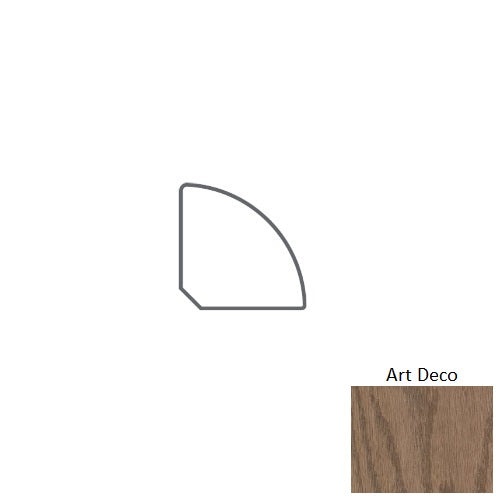 Eclectic Oak Art Deco Hardwood Quarter Round Trim