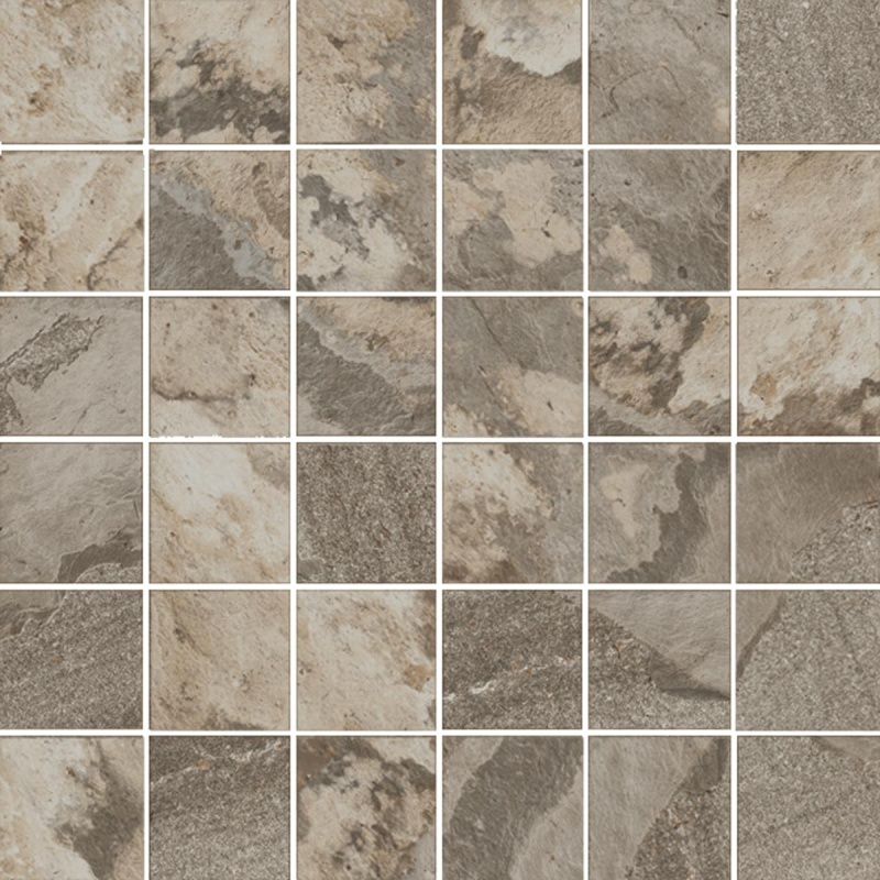 Sierra Meadow Porcelain Mosaic - 2" X 2" - Natural