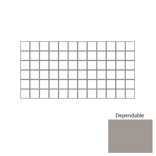 Color Story Mosaic Dependable Ceramic Mosaic - 2" X 2"