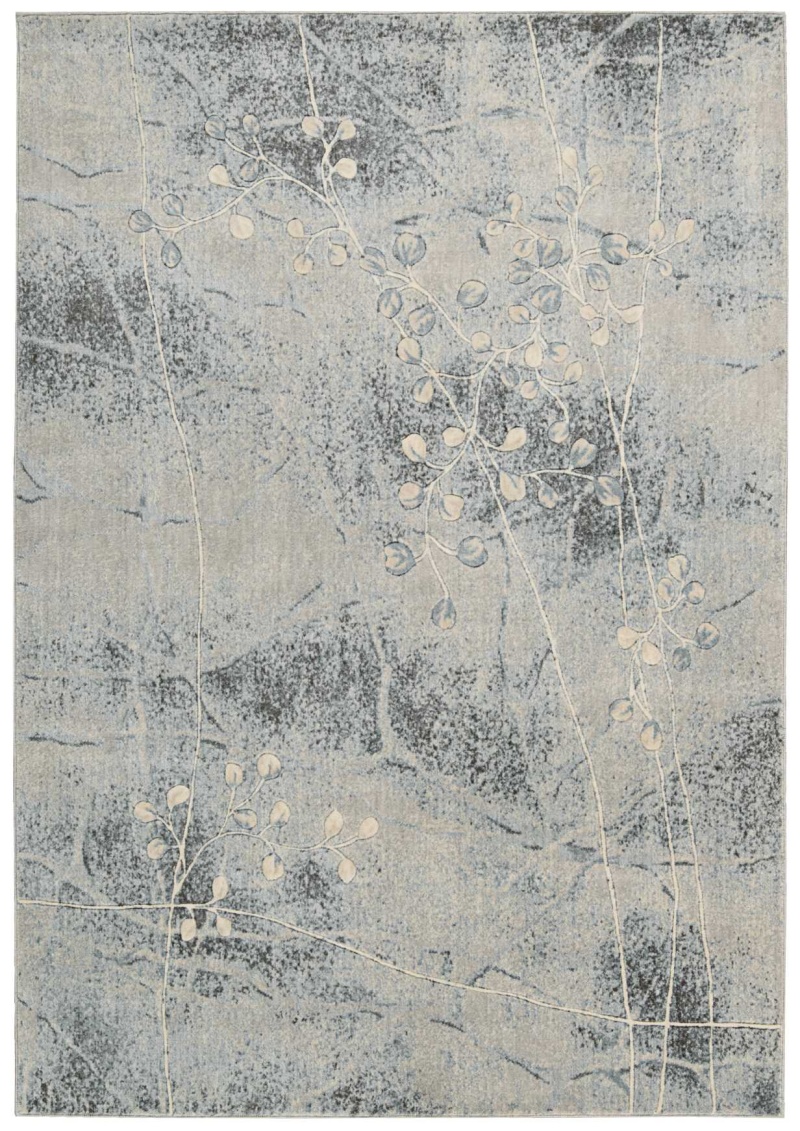 Somerset St74 Silver / Blue Area Rug