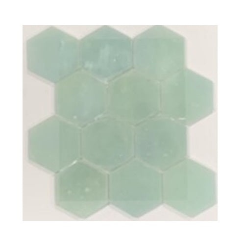 Artesano Reciclado Crescent Marble Mosaic - Hexagon - Frosted