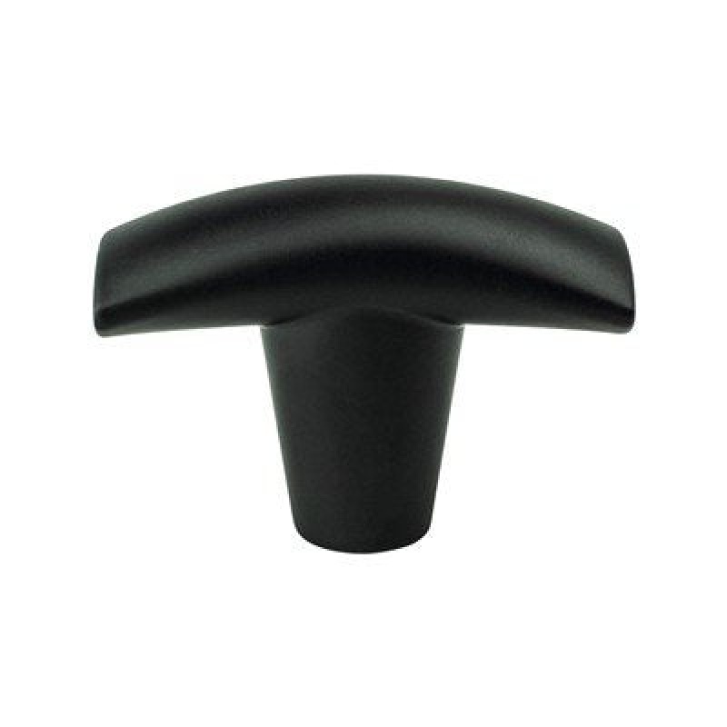 Berenson Meadow Aluminum Cabinet Knob - Matte Black - 1 3/4" Length