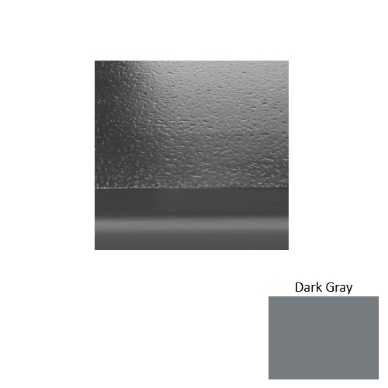 Solid 95 Dark Gray Hammered Rubber Stair Tread With Riser