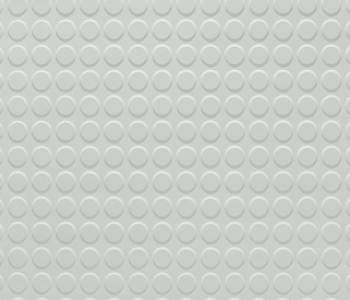 Johnsonite Snowbound Raised Round Solid Color Rubber Tile - Textured