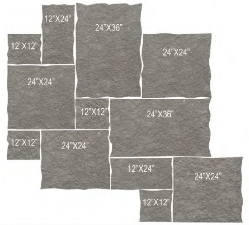 Indian Bluestone Limestone Jumbo Pattern