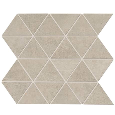 Chord Canon Gray Porcelain Mosaic - 3" Triangle - Matte