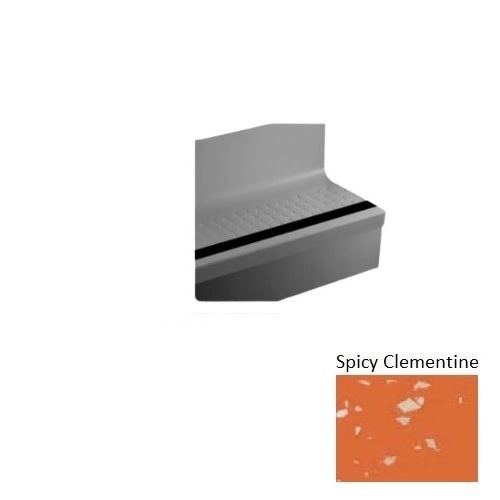 Johnsonite Spicy Clementine Raised Round Rubber Moulding / Trim