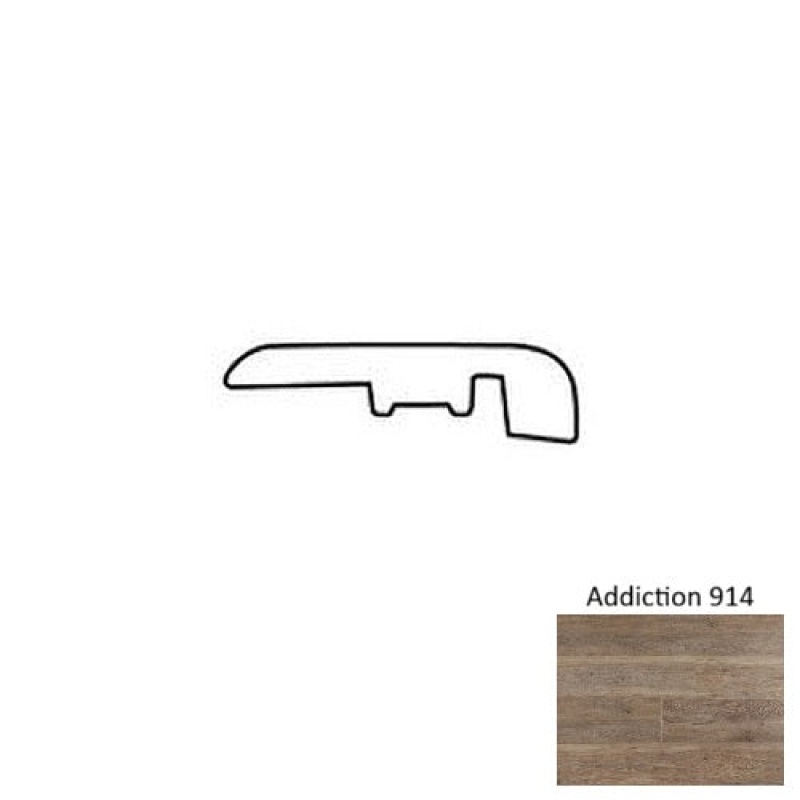 Addiction 914 Luxury Vinyl Moulding / Trim – 1 3/8" x 94" Urethane End Cap