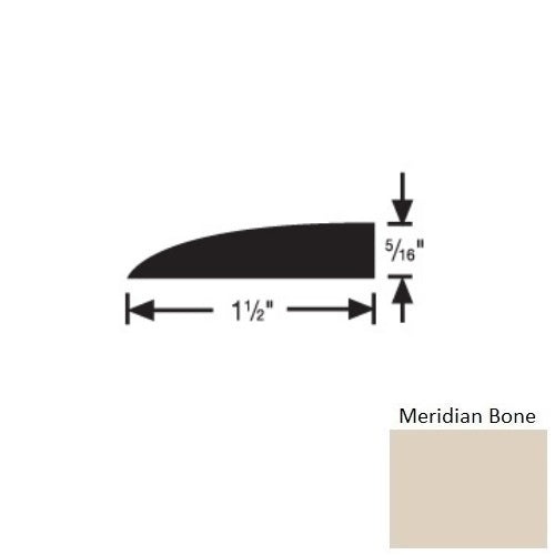 Flextones Meridian Bone Vinyl Carpet Edge Reducer