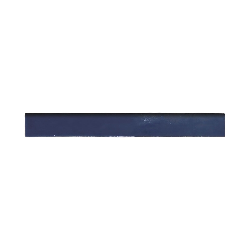 Marrakesh Meknes Marine Ceramic Wall Trim - 0.98" X 7.95" Bullnose - Semi Gloss