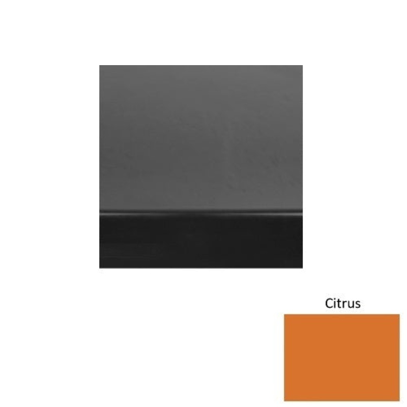Solid 60 Citrus Heavy Duty Rubber (Sq) With Black Abrasive Strip Stair Tread - Smooth