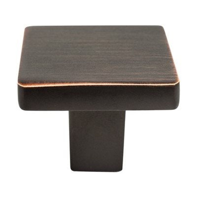 Advantage Plus Contemporary Advantage One Zinc Cabinet Knob - Verona Bronze - 1 1/8" Length