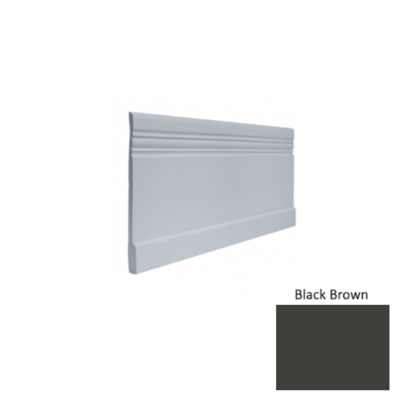 Contours #10 Serenity Black Brown Rubber Profiled Wall Base