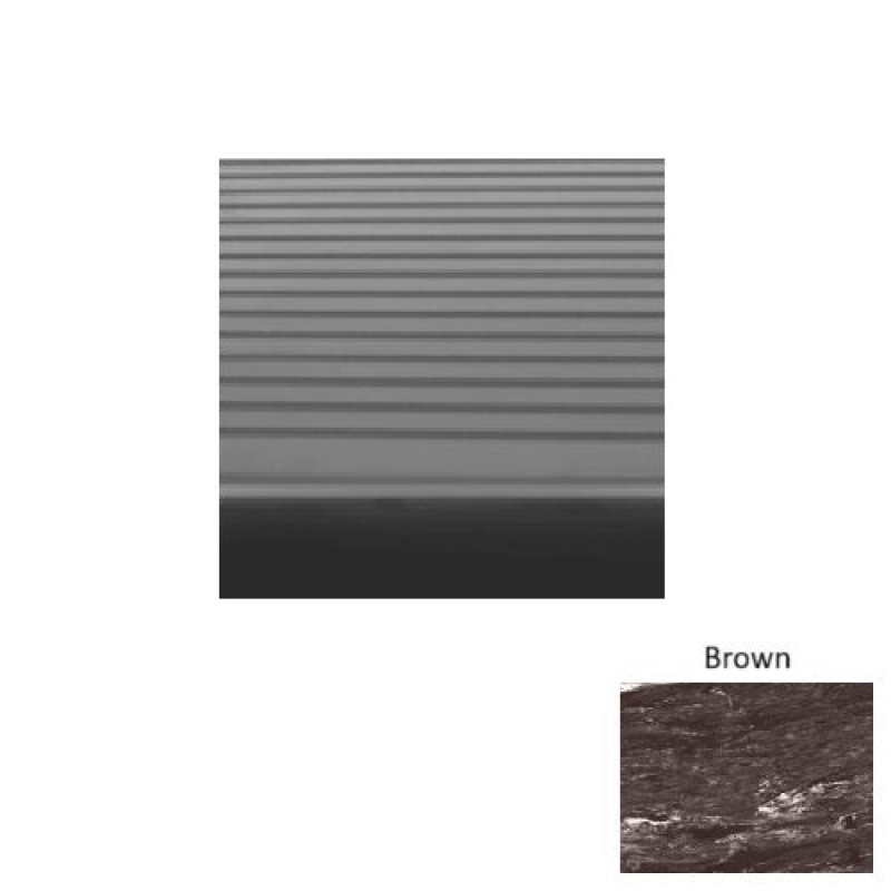 Roppe Marbleized 80 Brown Light Duty Rib Rubber Stair Tread