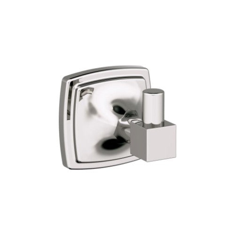 Stature Zinc Single Prong Robe Hook - Polished Nickel - 1 3/8" (35 Mm) Length