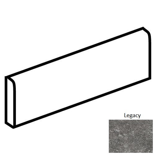 Historic Limestone Legacy Porcelain Floor & Wall Trim - 3" X 24" Bullnose - Matte