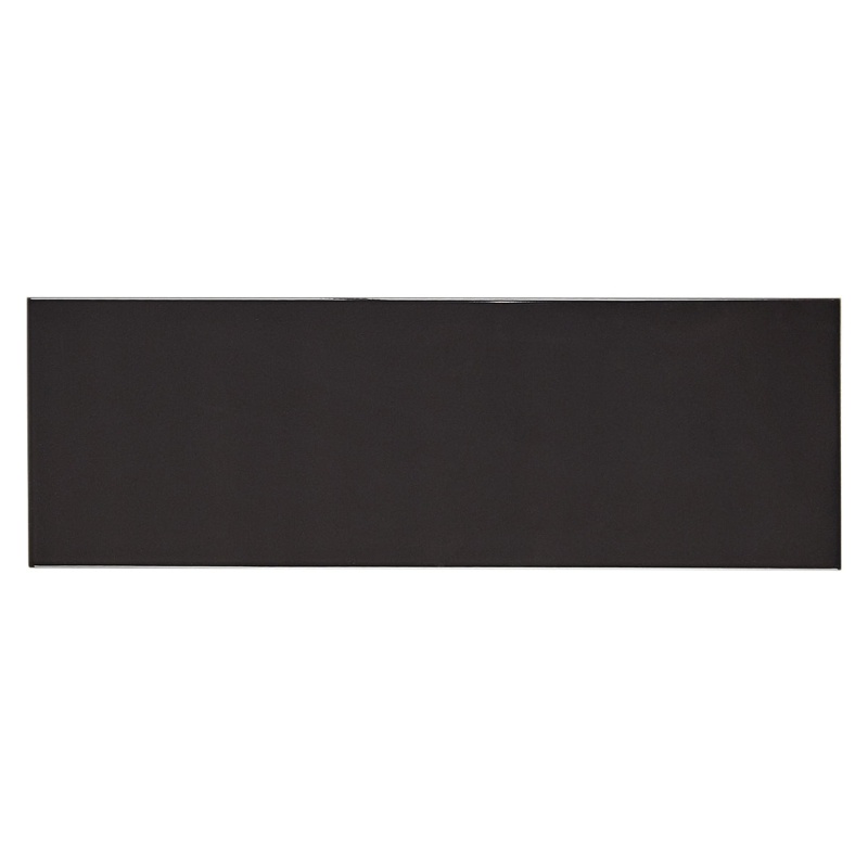 Carrollton Charcoal Ceramic Tile - Glossy - 4" x 12"