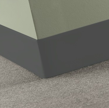 Johnsonite Burnt Umber Rubber Traditional Duracove Thermoplastic Wall Base - 2.5" X 48" X 1/8" Toeless - Traditional Duracove Thermoplastic Wall Base