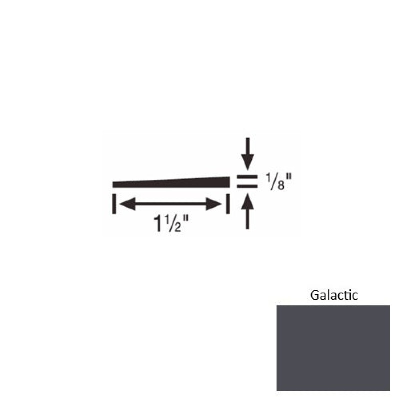 Solid 45 Galactic Rubber Reducer Strip