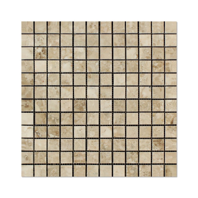 Cappuccino Marble Mosaic - 1" x 1" - Polished