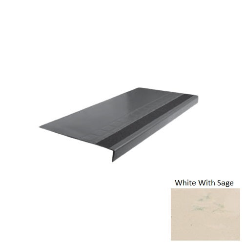 Type 875 Rubber Stair Tread with Raised Square Design