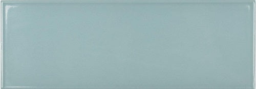 Cc Frames Teal Ceramic Tile - Glossy - 4" X 12"
