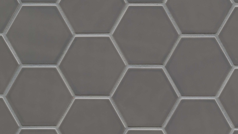 Hedron Flat Storm Ceramic Tile - Glossy - 4" X 5"