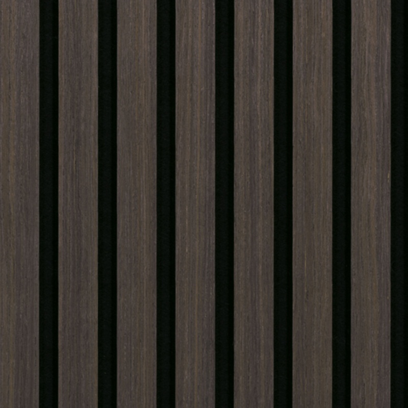 Acoustic Slat Harmony Espresso Wood Tile - Low Gloss - 24" X 48"