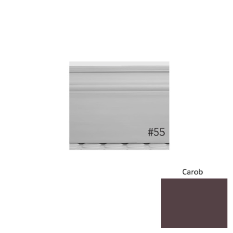Pinnacle Plus #55 Nobility Carob Rubber Wall Base - 5 1/2" X 8 Ft
