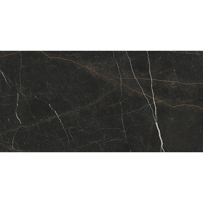 Imperial Gold Nero Porcelain Tile - Polished - 24" X 48"