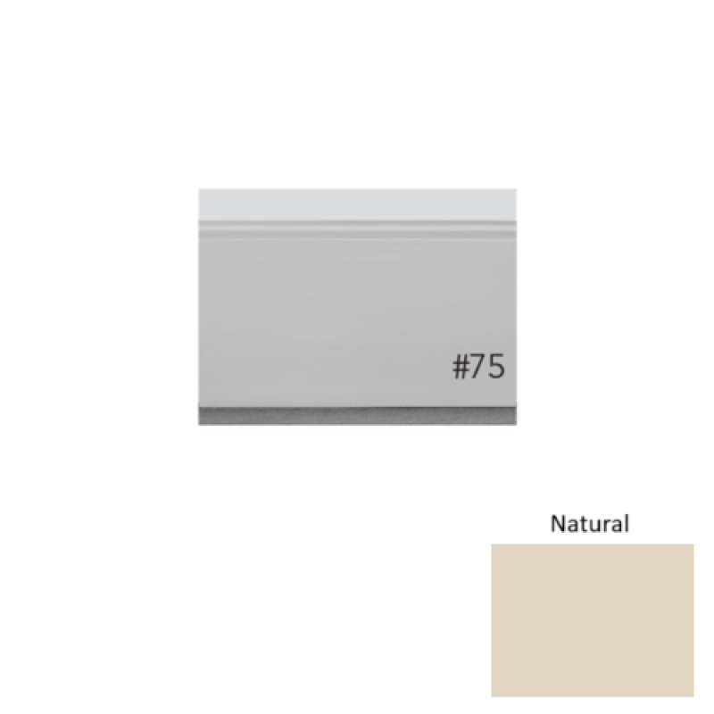 Pinnacle Plus #75 Level Natural Rubber Wall Base - 3" X 8 Ft