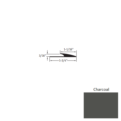 Charcoal Vinyl Moulding / Trim Edge Guard